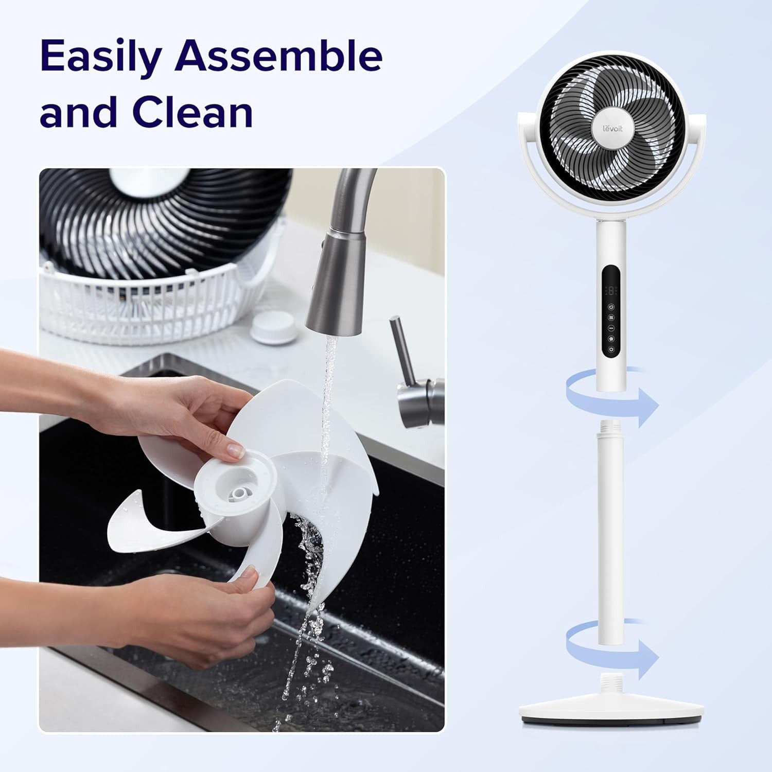 Advanced Pedestal Air Circulator Fan  Powerful Circulation. Whisper-Quiet Comfort. Whole-Room Cooling.