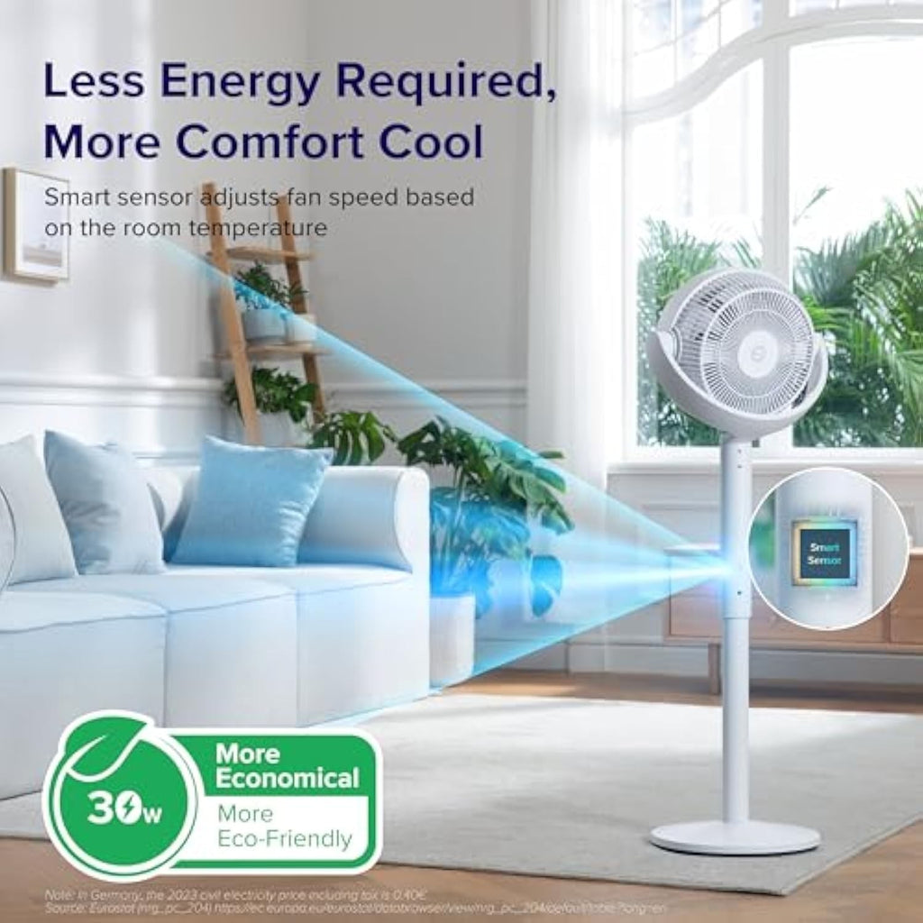 Advanced Pedestal Air Circulator Fan  Powerful Circulation. Whisper-Quiet Comfort. Whole-Room Cooling.