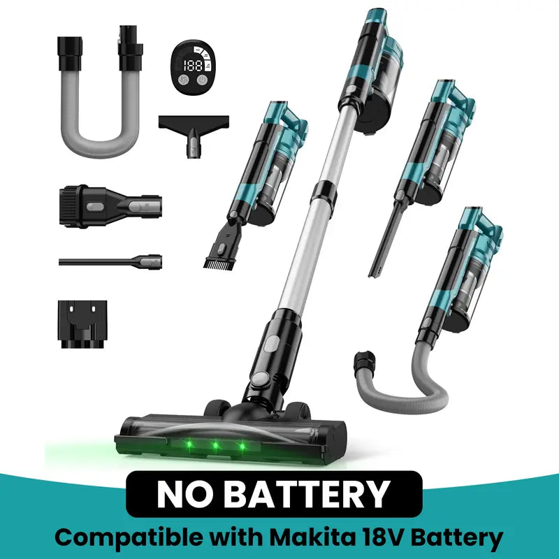 350W Cordless Stick Vacuum Cleaner – Battery Compatible Design