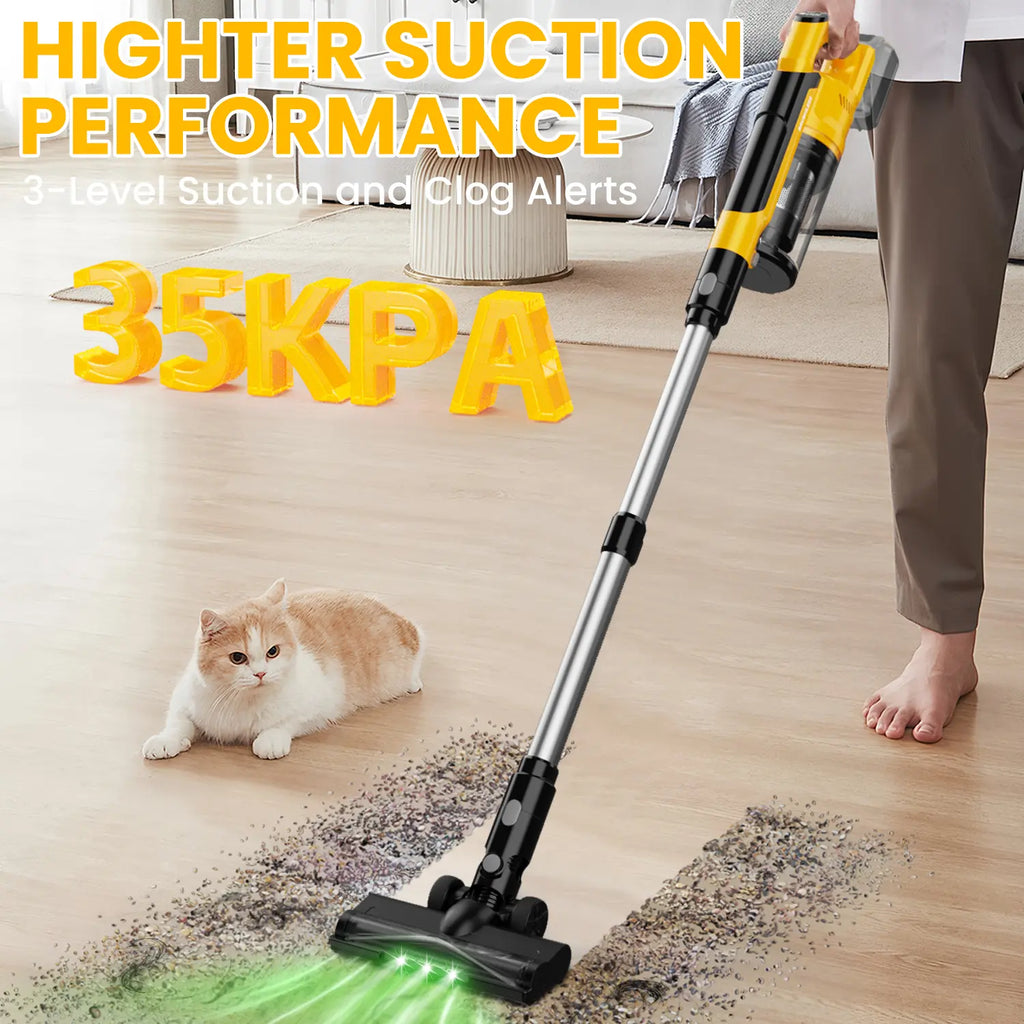 350W Cordless Stick Vacuum Cleaner – Battery Compatible Design
