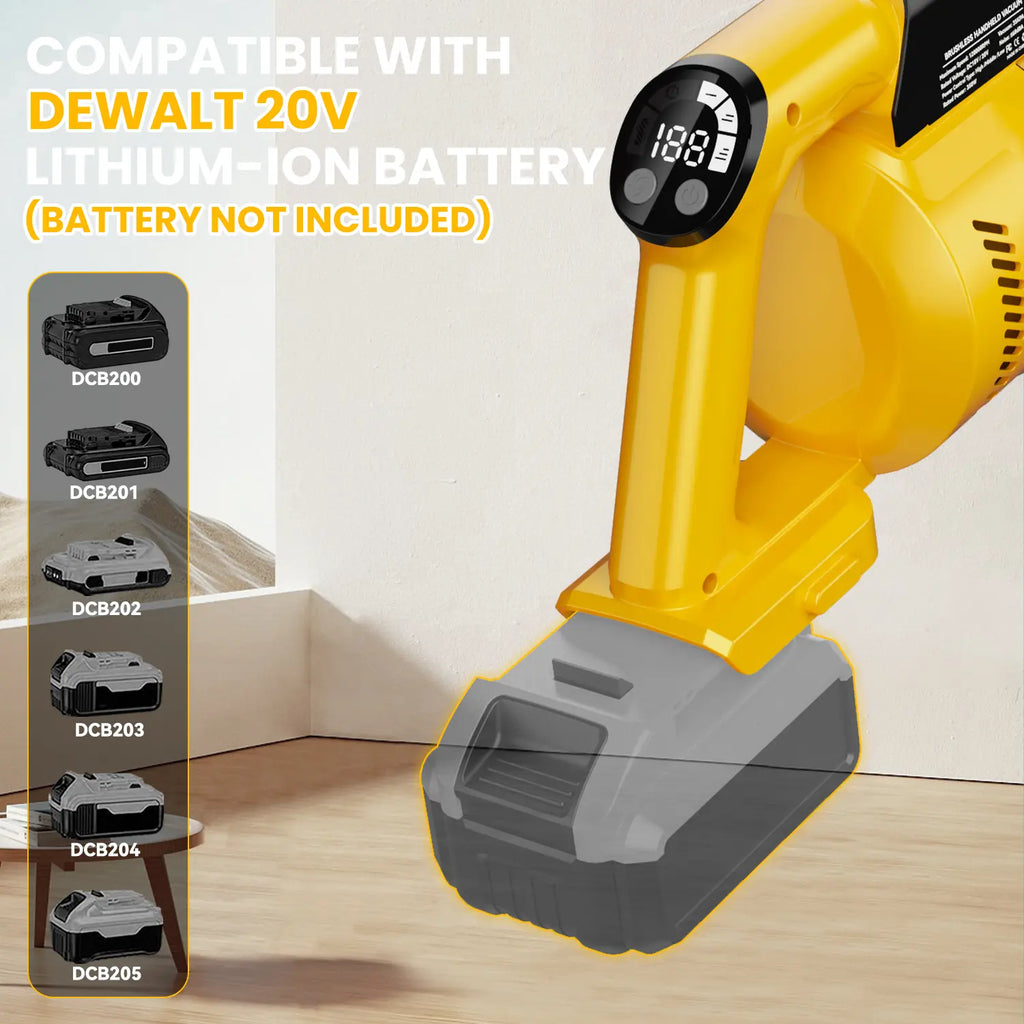 350W Cordless Stick Vacuum Cleaner – Battery Compatible Design