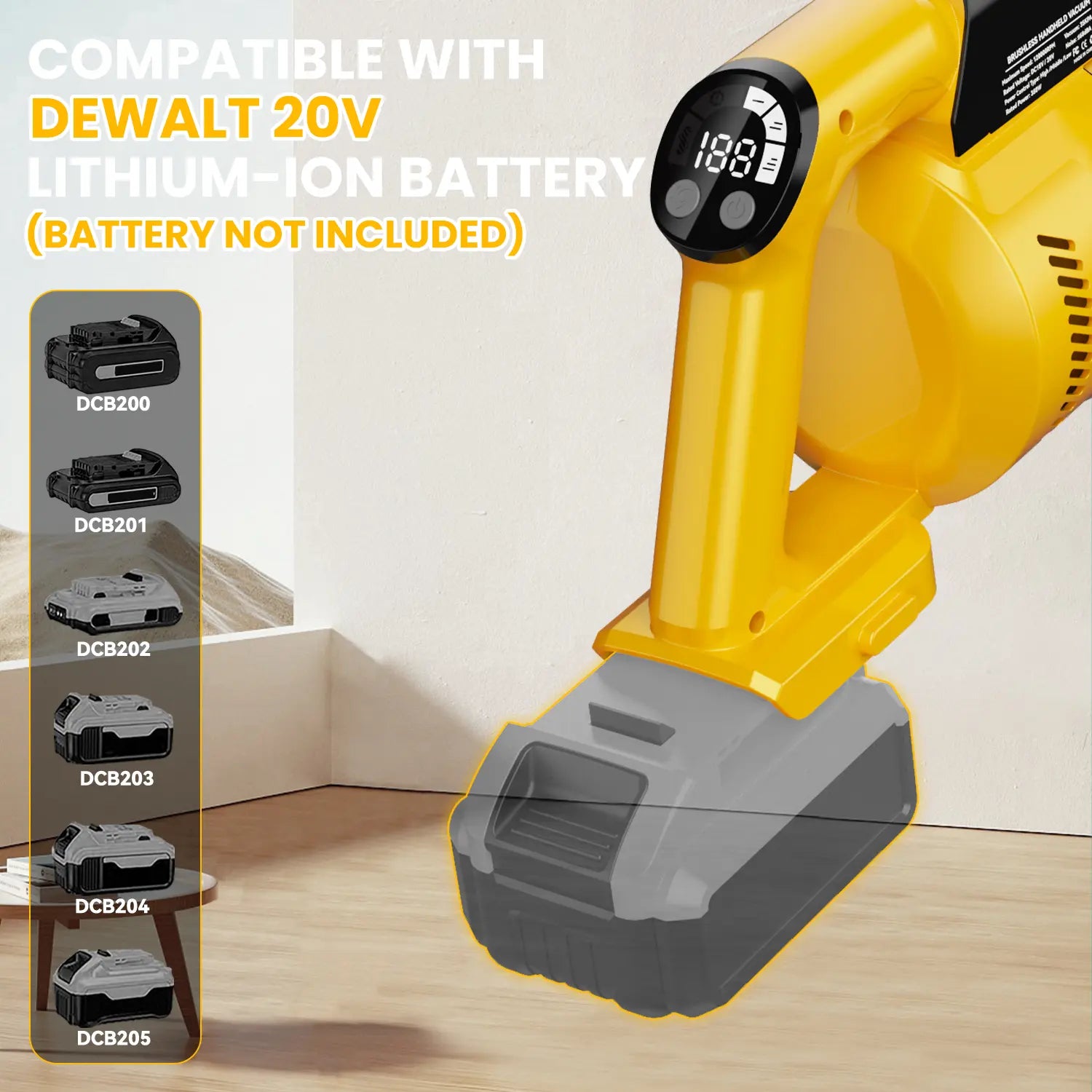 350W Cordless Stick Vacuum Cleaner – Battery Compatible Design