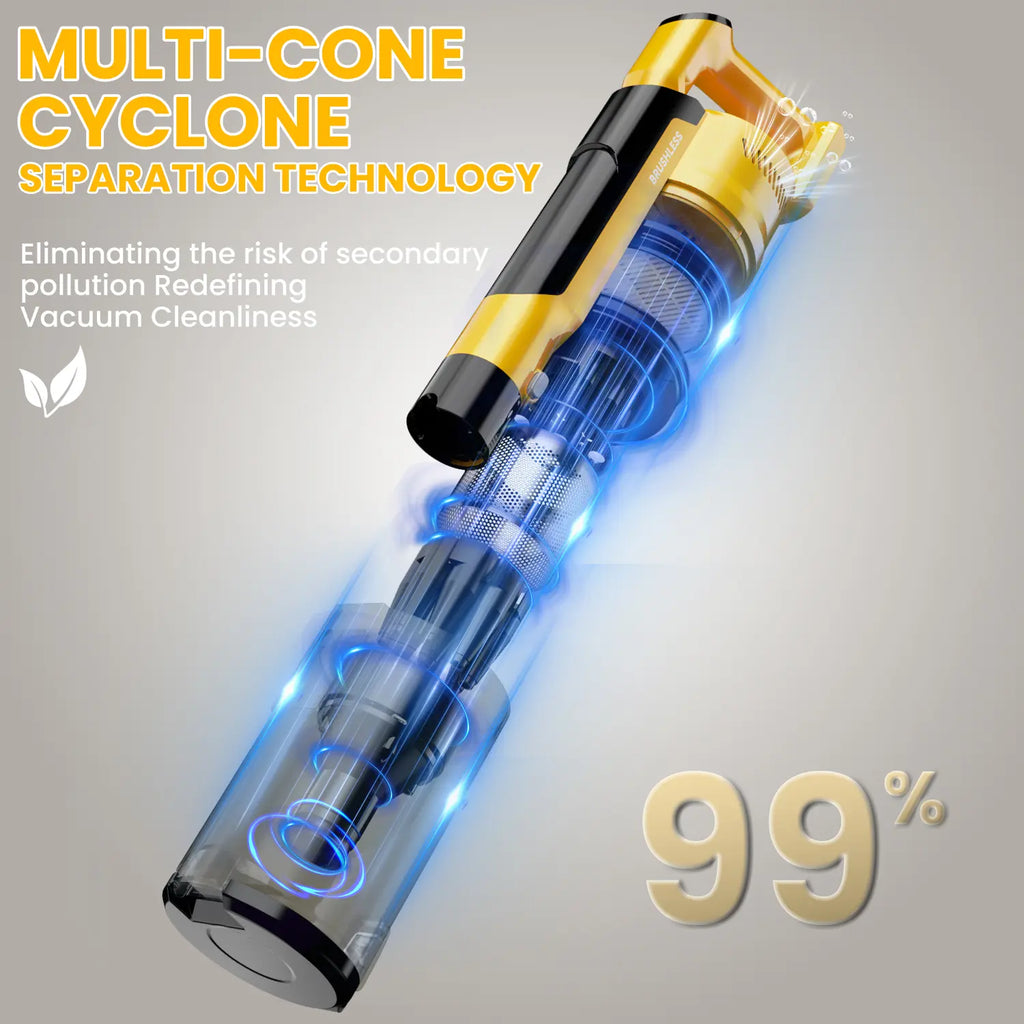 350W Cordless Stick Vacuum Cleaner – Battery Compatible Design